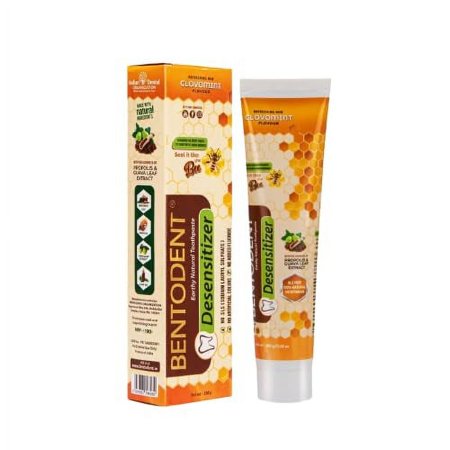 Bentodent Toothpaste - Desensitizer Natural Sensitivity Relief Toothpaste With Clove And Mint - 100 Gm