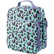 Bentology Insulated Lunch Box w Snack Pocket & Water Bottle Holder-Girls or Kids Cheetah School Lunchbox Tote Keeps Food Hotter or Colder Longer