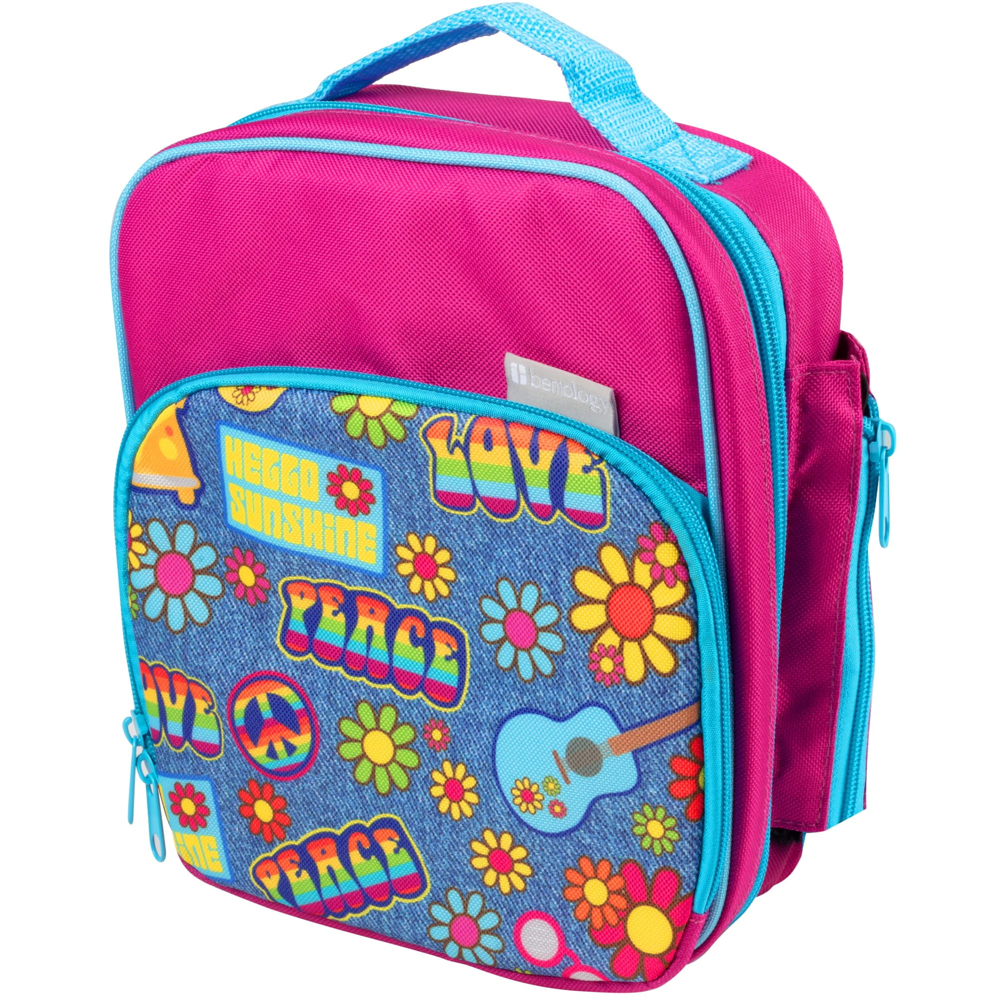 Bentology Insulated Lunch Box w Snack Pocket & Water Bottle Holder ...