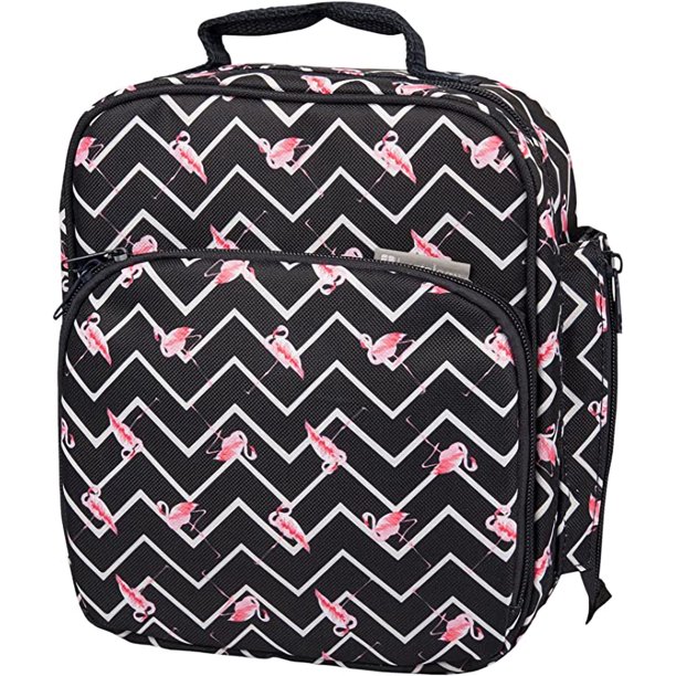 Bentology Insulated Lunch Box w Snack Pocket and Water Bottle Holder