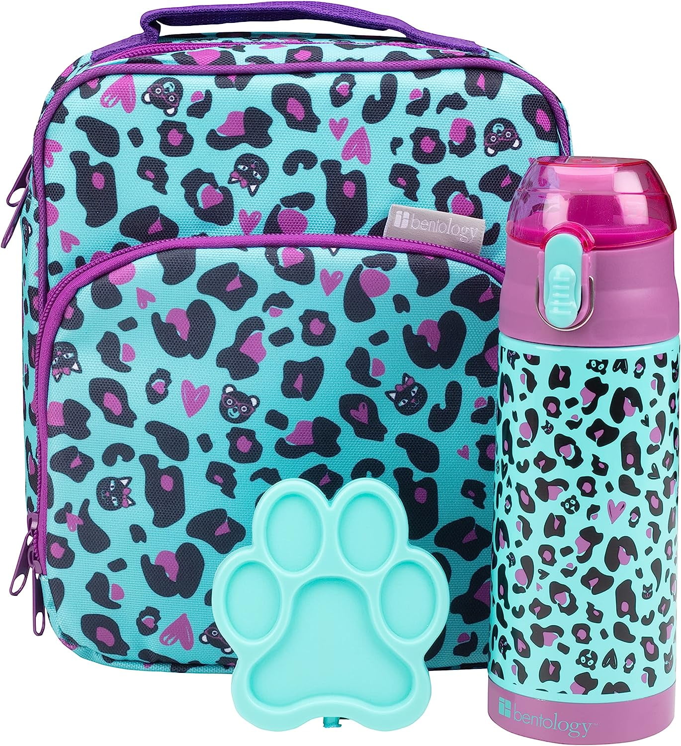 Bentology Lunch Box Set for Kids - Girls Insulated Lunchbox Tote, Water  Bottle, and Ice Pack - 3 Pieces - Unicorn