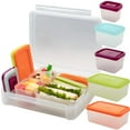 thumbnail image 1 of Bentology Leak-proof Bento Lunch Box with 5 Removable Containers (Fruit/Multicolor), 1 of 5