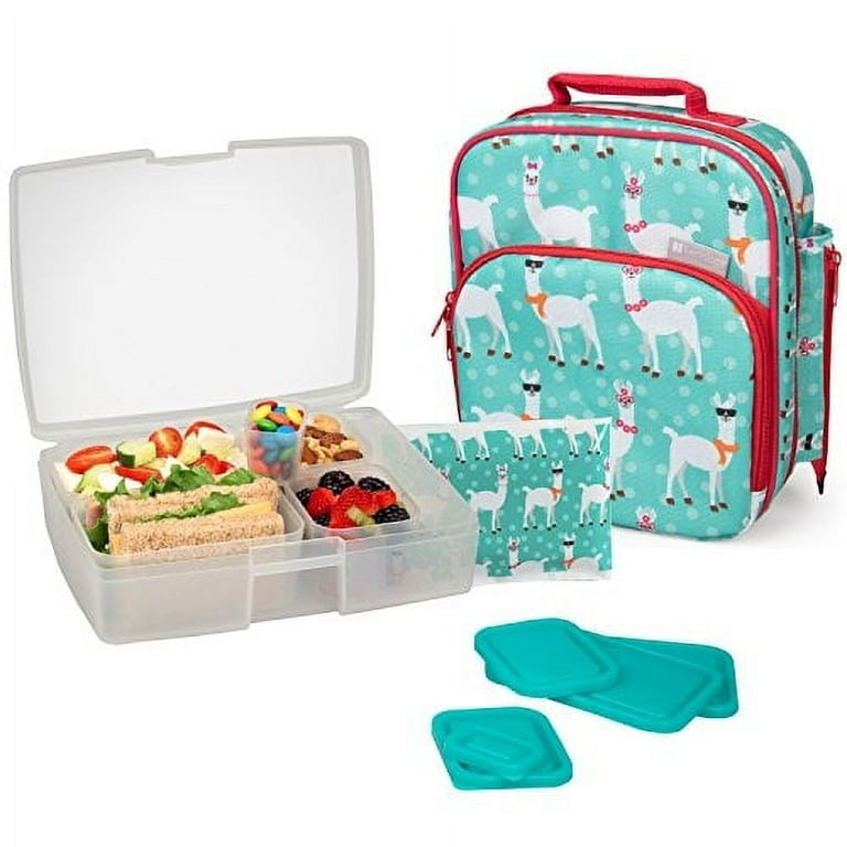 Bentology Lunch Bag and Box Set for Kids Insulated Lunchbox Tote