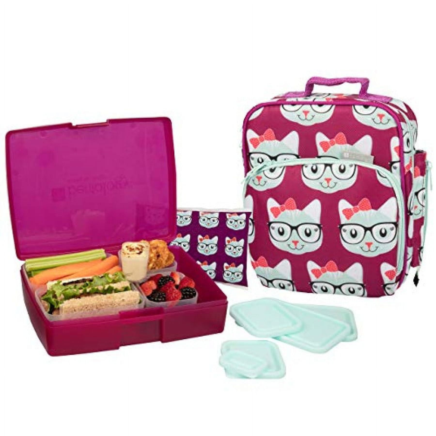 30Pcs Bento Box for Girls,Insulated Unique Lunch Bag Set 4 Compartments  Lunch Box with Accessories I…See more 30Pcs Bento Box for Girls,Insulated