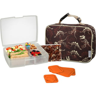 Insulated Bag Ice Pack 2-Tier Bento Lunch Box Flower Set for Bent
