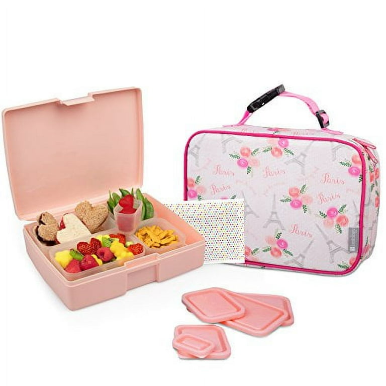 30Pcs Bento Box for Girls,Insulated Unique Lunch Bag Set 4 Compartments  Lunch Box with Accessories I…See more 30Pcs Bento Box for Girls,Insulated