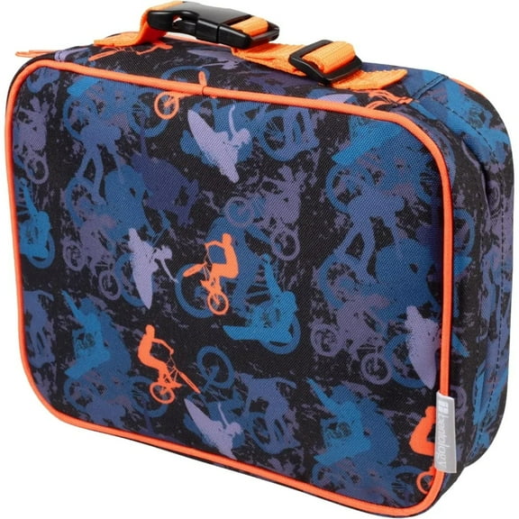 Bentology Lunch Box for Boys- Kids Insulated, Durable Sports Lunchbox Tote Bag Fits Bento Boxes, Jars & Bottles- Reusable School Lunch Sleeve Keeps Food Hotter or Colder Longer