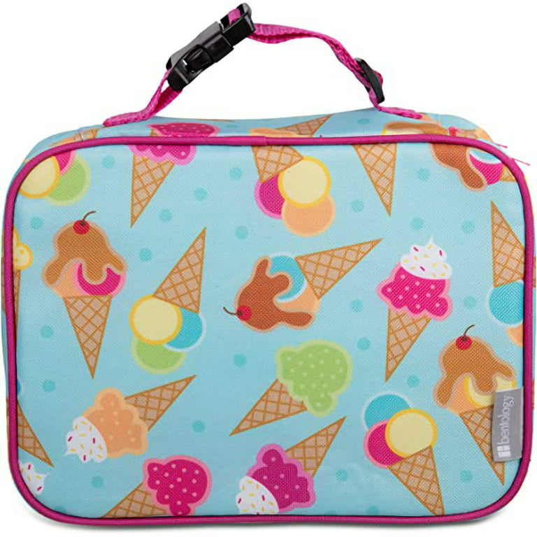 Bentology Lunch Box for Girls - Kids Insulated, Durable Lunchbox Tote Bag  Fits Bento Boxes, Containers and Bottles, Back to School Lunch Sleeve Keeps  Food Hotter or Colder Longer - Ice Cream 