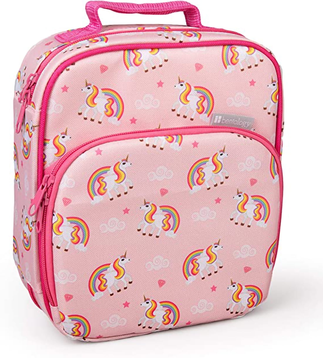 Bentology Lunch Box for Kids - Girls and Boys Insulated Lunchbox Bag Tote -  Fits Bento Boxes - Unicorn 