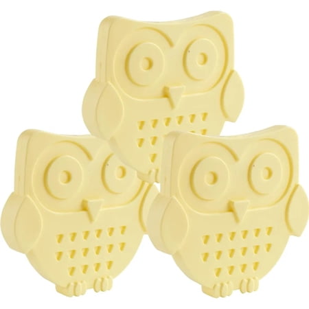 Bentology Owl Reusable Hard Ice Pack- Set of 3- Fits Easily Inside Kids Lunch Box, Bento, Insulated Cooler Bag- Long Lasting Slim, Space Saving- Cool Freezer Packs Keep Food Cold For Hours