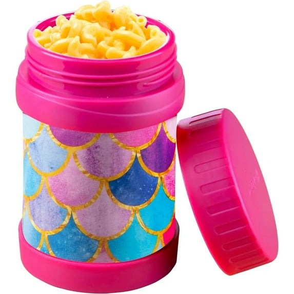 Bentology Stainless Steel Insulated 13oz Lunch Jar Thermos for Kids -Mermaid- Large Leak-Proof Storage for Hot or Cold Food, Soups, Liquids with Wide Mouth-BPA Free, Back to School Lunch Boxes, Bags