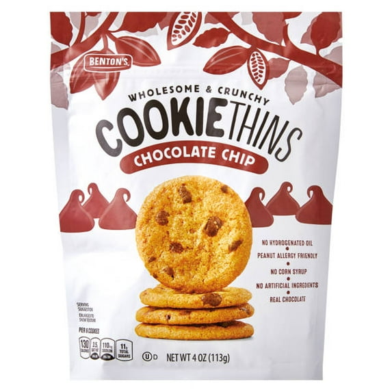 Benton's Chocolate Chip Cookie Thins, 4 oz