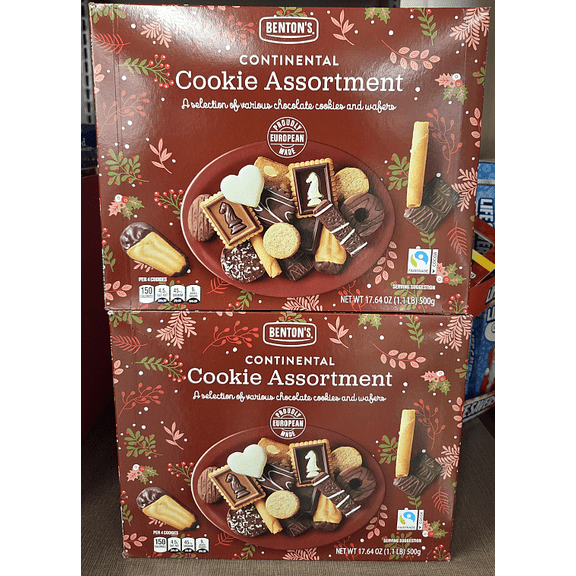 Benton's Continental Cookie Assortment 17.64oz 500g (2 Boxes)