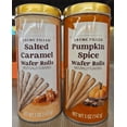 thumbnail image 1 of Benton’s Crème Filed Wafer Rolls Salted Caramel & Pumpkin Spice 5oz 142g (2 Tins), 1 of 2