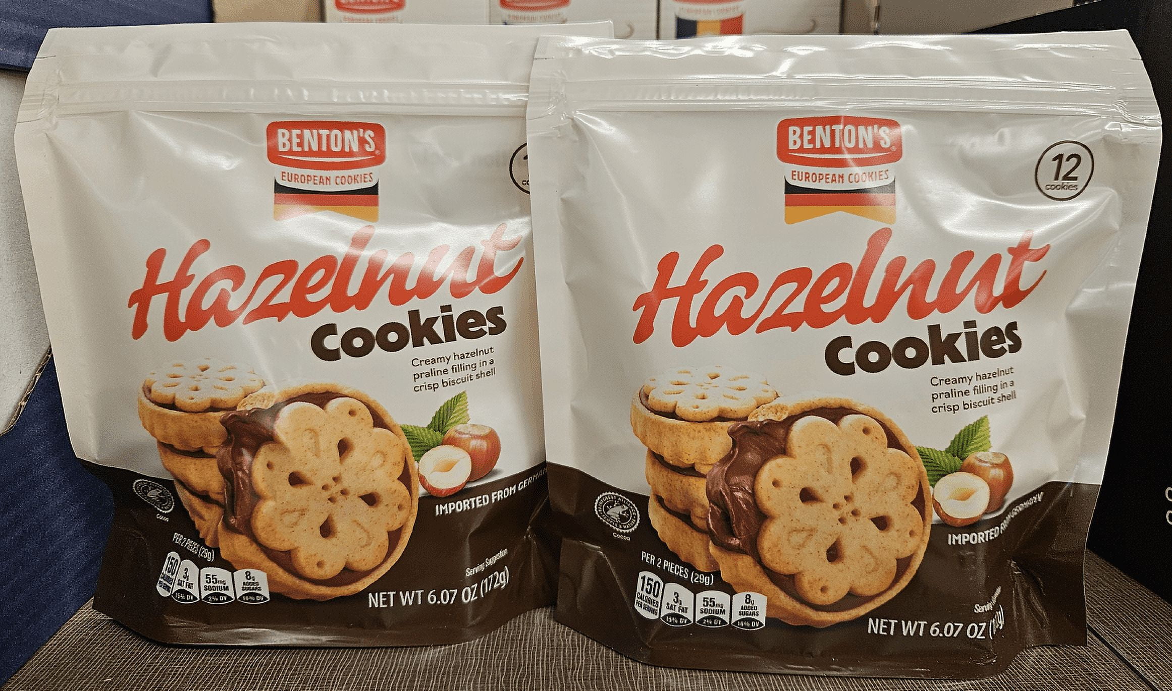 Benton's European Hazelnut Cookies 6.07oz 172g (2 Bags) - Walmart.com