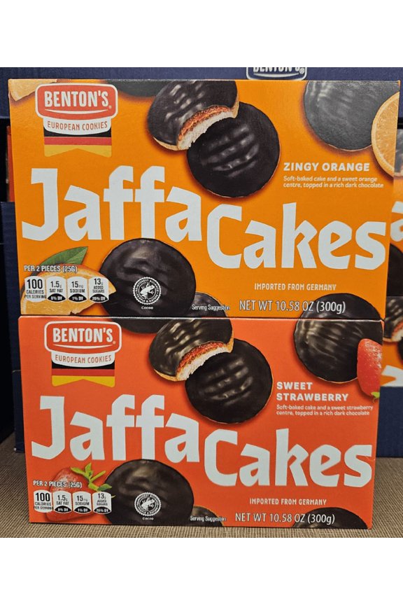 s Jaffa Cakes Zingy Orange & Sweet Strawberry 10.58oz 300g (2 Boxes)