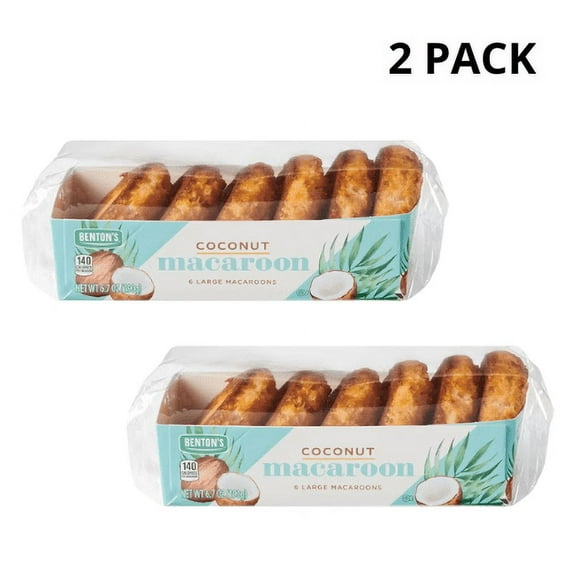 Benton's Plain Coconut Macaroons Gluten Free - 2 PACK