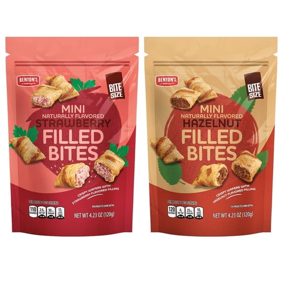 Benton's Strawberry & Hazelnut Filled Bites 4.23 oz Pack of 2