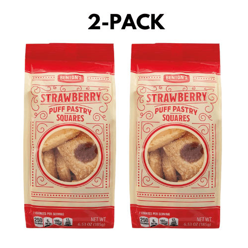 Benton's Strawberry Puff Pastry Squares 2-Pack