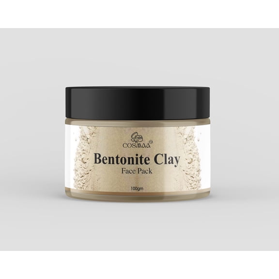 Bentonite Clay Face Pack  Deep Pore Cleansing & Detoxifying, Natural Skin Care Mask