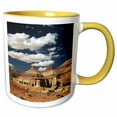 thumbnail image 1 of 3drose, Bentonite Hills, Capitol Reef, Utah, Usa - Us45 Mhe0007 - Michel Hersen, 11oz Two-tone Yellow Mug, 1 of 6