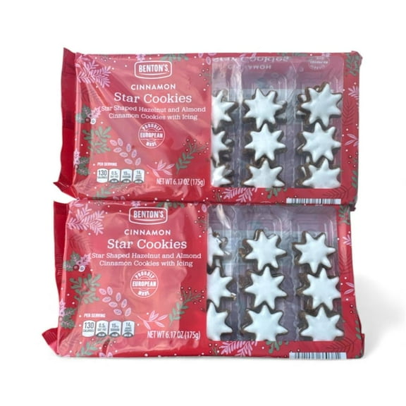 Bentons Cinnamon star cookies 2 pack