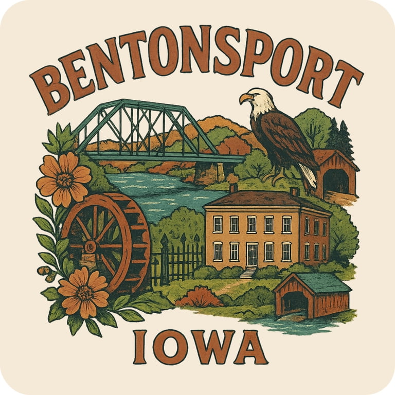 Bentonsport Iowa Keepsakes Souvenir Vinyl Sticker – Destination Travel ...