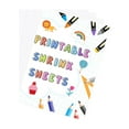 thumbnail image 1 of Benvo 12 Sheets Printable Shrink Film Plastic Sheets Shrinky Art Film A4 Shrinkable Paper for Inkjet Printer Sanded Shrink Sheets for Creative DIY Handmade Craft (White 8.3 x 11.6 inch/ 21 x 29.5 cm), 1 of 7