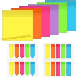 50 Pads Mini Sticky Notes 1.5x 2 inch, Small Self-Stick Note, Bulk Tiny Pads for Office, School, Home, 100 Sheets/Pad, 4 Pastel Colors, Pink, Yellow
