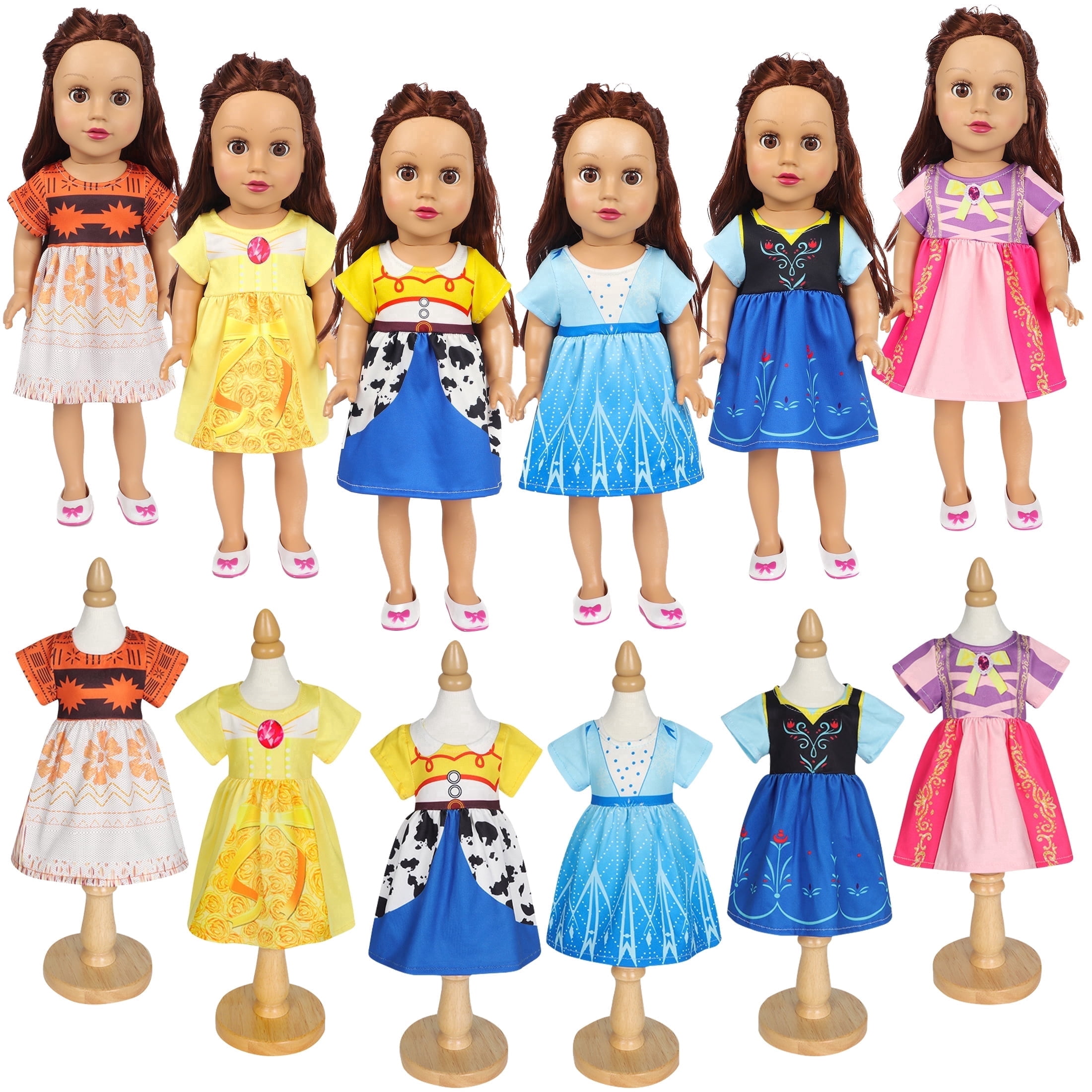 princess doll fashion dress up Pink Princess Doll Dress
