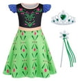 thumbnail image 1 of Benylion Princess Dress Up with accessories for Girls Birthday Party Outfits Halloween Costumes for Kids Cosplay Princess Costume for 5-6 years, 1 of 7