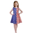 thumbnail image 1 of Benylion 4th of July Dresses Toddler Girl American Flag Tank Dress Summer Sleeveless Dresses for 9-10 Years, 1 of 6