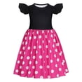 thumbnail image 1 of Benylion Girls Princess Dress Pink Polka Dot Dress Costume Toddler Cosplay Party Outfit  for 7-8 Years, 1 of 6