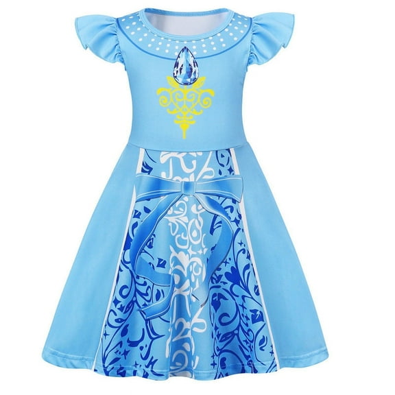 Benylion Girls Princess Dresses Cinderella Costume Birthday Party Dress Cosplay Outfits Role Play Clothes Outfit for 5-6 Years