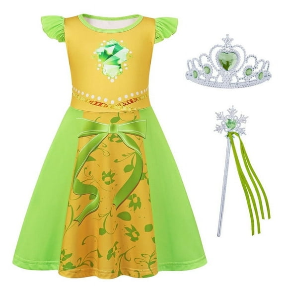 Benylion Tiana Princess Dress Up Set with 2 Accessories for 3-4 years Girls Halloween Costume Birthday Party Dress