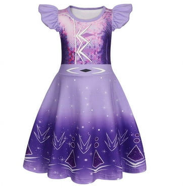 Benylion Girls Princess Dresses Elsa Costume Birthday Party Dress Cosplay Outfits Role Play Clothes Outfit for 7-8 Years
