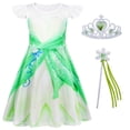 thumbnail image 1 of Benylion Tiana Princess Dress Up with accessories for Girls Birthday Party Outfits 2-3T Halloween Costumes for Kids Cosplay Princess Costume, 1 of 7