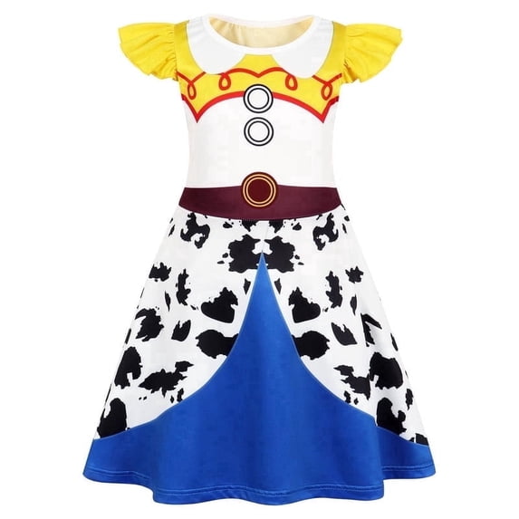 Benylion Girls' Nightgowns Jessie Princess Pyjamas for Kids Cowgirl Sleepwear Nightdress Little Girls' Nightie Dress for 2-3 Years