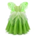 thumbnail image 1 of Benylion Princess Tiana Costume for Girls Frog Fancy Dress Costume Toddler Halloween Birthday Party Dress up Outfits with Green Wings  for 2-3 Years, 1 of 9