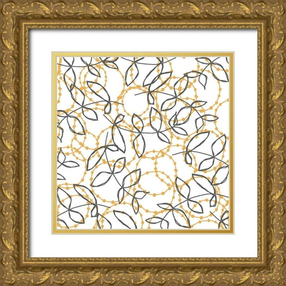 Benyon, Ali 15x15 Gold Ornate Wood Framed with Double Matting Museum Art Print Titled - Daisy Chain II