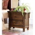 thumbnail image 1 of Benzara 2 Drawers Wooden Night Stand, Oak Brown, 1 of 1