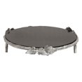 thumbnail image 1 of Benzara 22094 Floral Styled Aluminum Marble Cake Stand, 1 of 2
