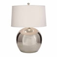 thumbnail image 1 of Alluring Metal Chrome Table Lamp 28"H, 1 of 4