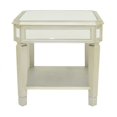 thumbnail image 1 of Benzara 24" End Table With Bevelled Mirror, 1 of 1