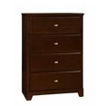 thumbnail image 1 of Benzara 4 Drawers Chest-Color:Cappuccino, 1 of 1