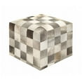 thumbnail image 1 of Benzara 41213 Leather Ottoman, Wood, 1 of 2