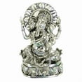 thumbnail image 1 of POLYSTONE GANESH WITH ANTIQUE SILVER FINISH, 1 of 5