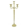 thumbnail image 1 of Benzara 47.75" Metal Aluminium Candle Holder, Gold, 1 of 2