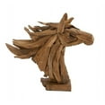 thumbnail image 1 of Benzara 50845 Wood Teak Head Horse, 1 of 2