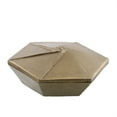 thumbnail image 1 of Benzara 6.5 Inches Origami Shaped Inspired Storage Box, Brass, 1 of 3